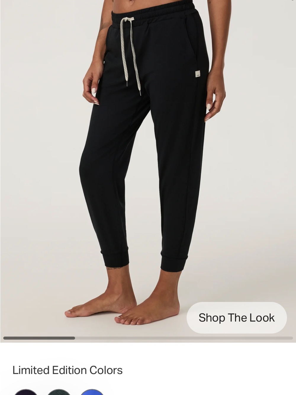 Vuori black heather jogger in tall